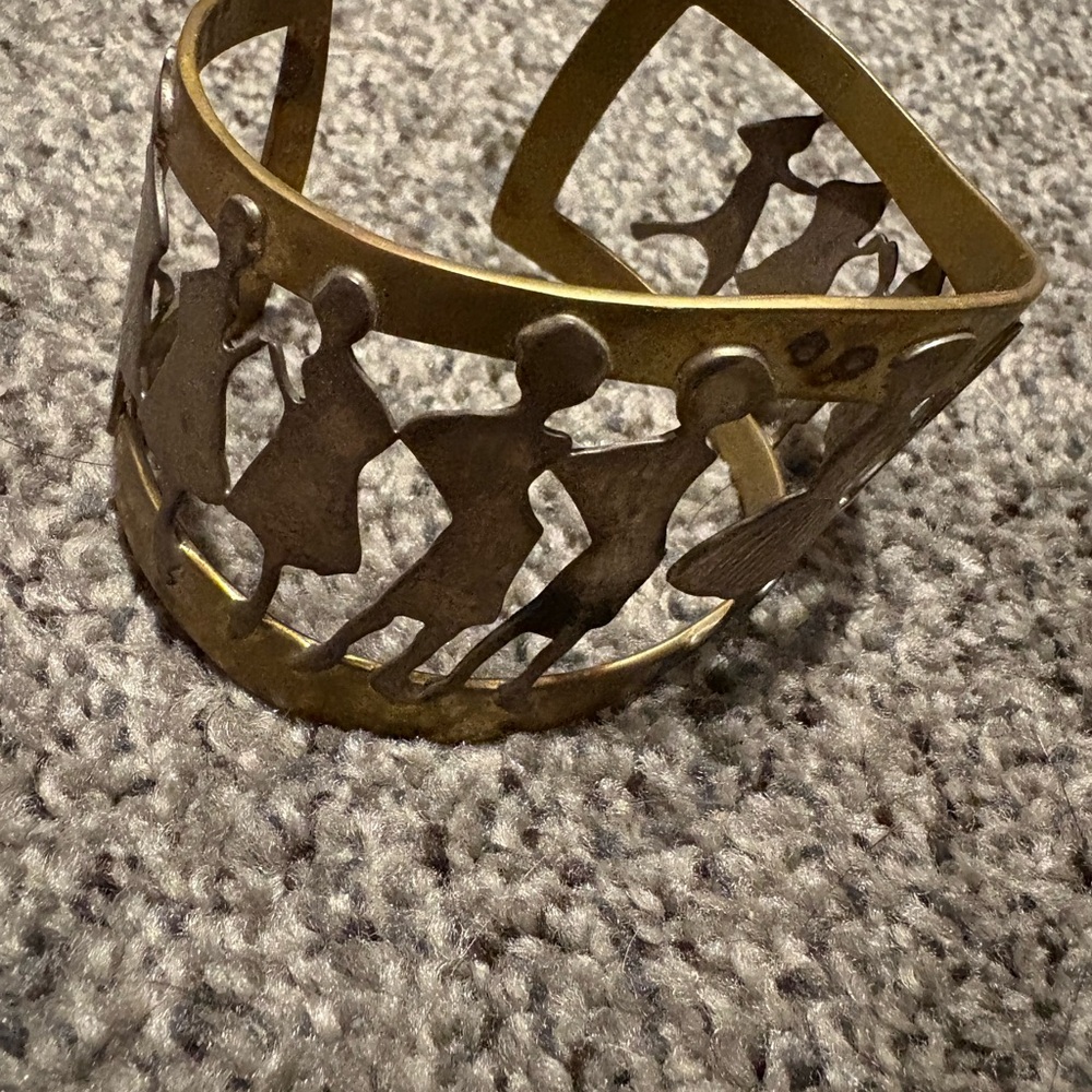 Gold Cutout Cuff Bracelet